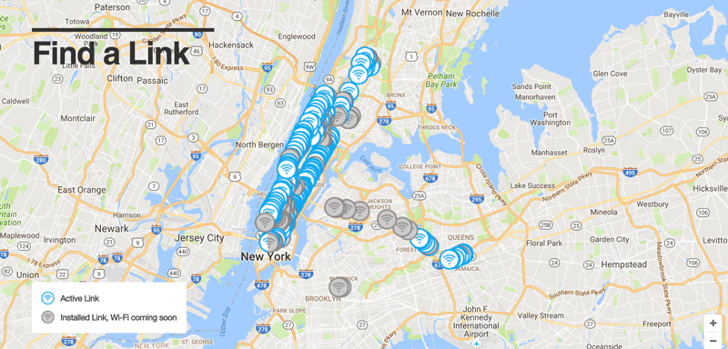 Find a WiFi Hotspot with LinkNYC